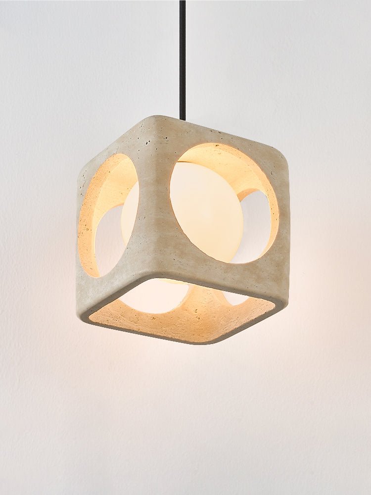 Kaelis Modern Travertine Pendant Light