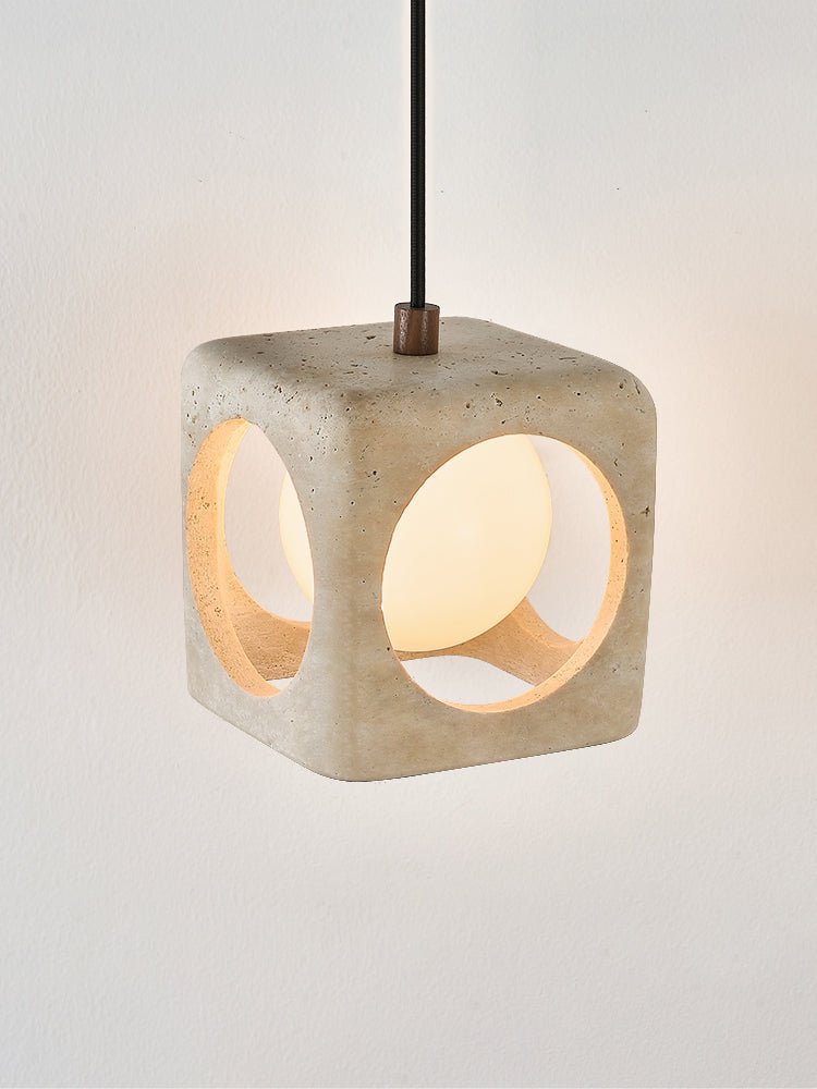 Kaelis Modern Travertine Pendant Light