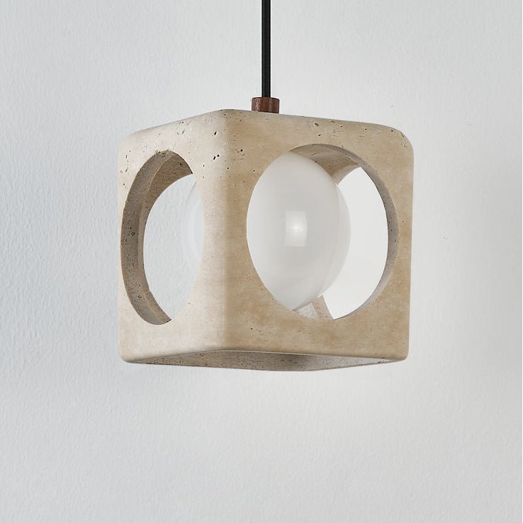 Kaelis Modern Travertine Pendant Light