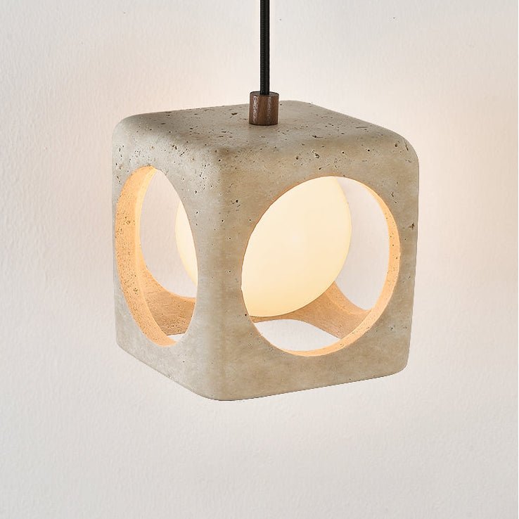 Kaelis Modern Travertine Pendant Light