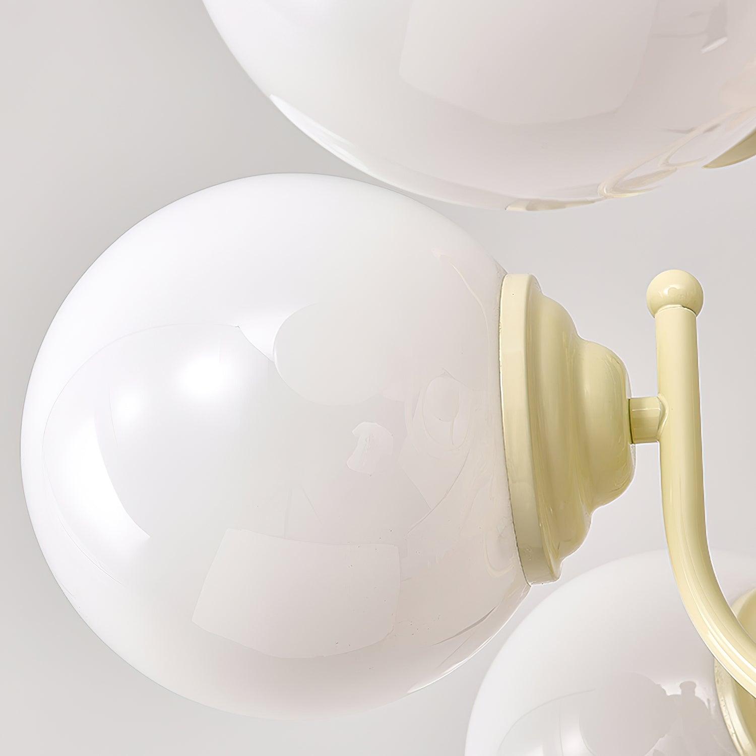 Aira Glass Chandelier Cream Hue - Letslighting