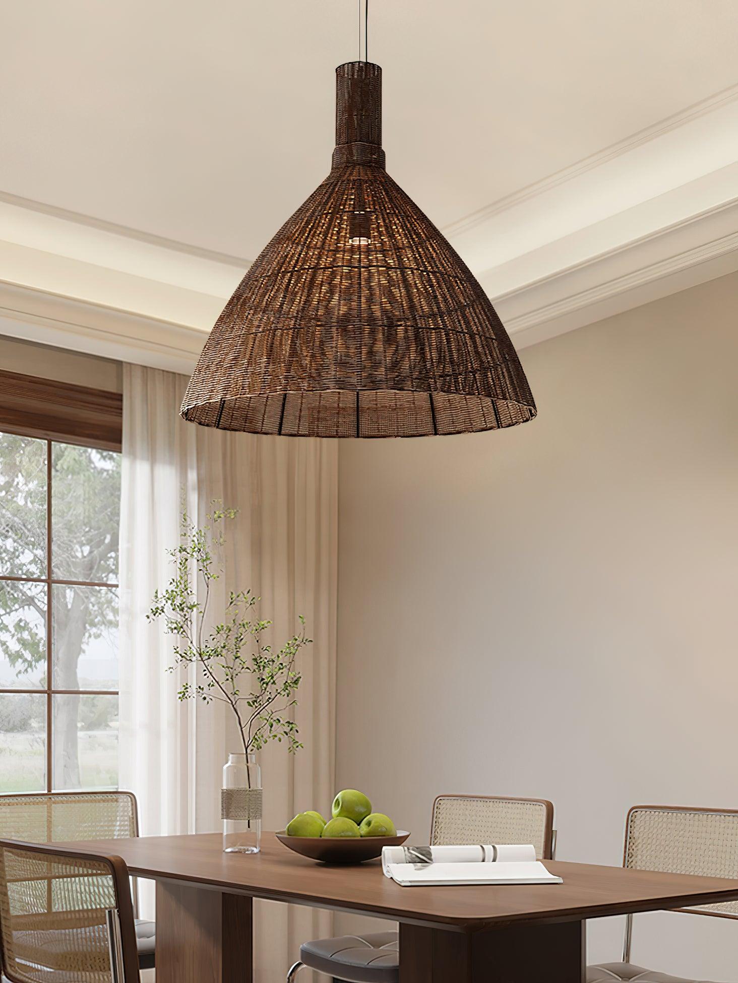 Nytheos Art Natural Rattan Pendant Light - Letslighting