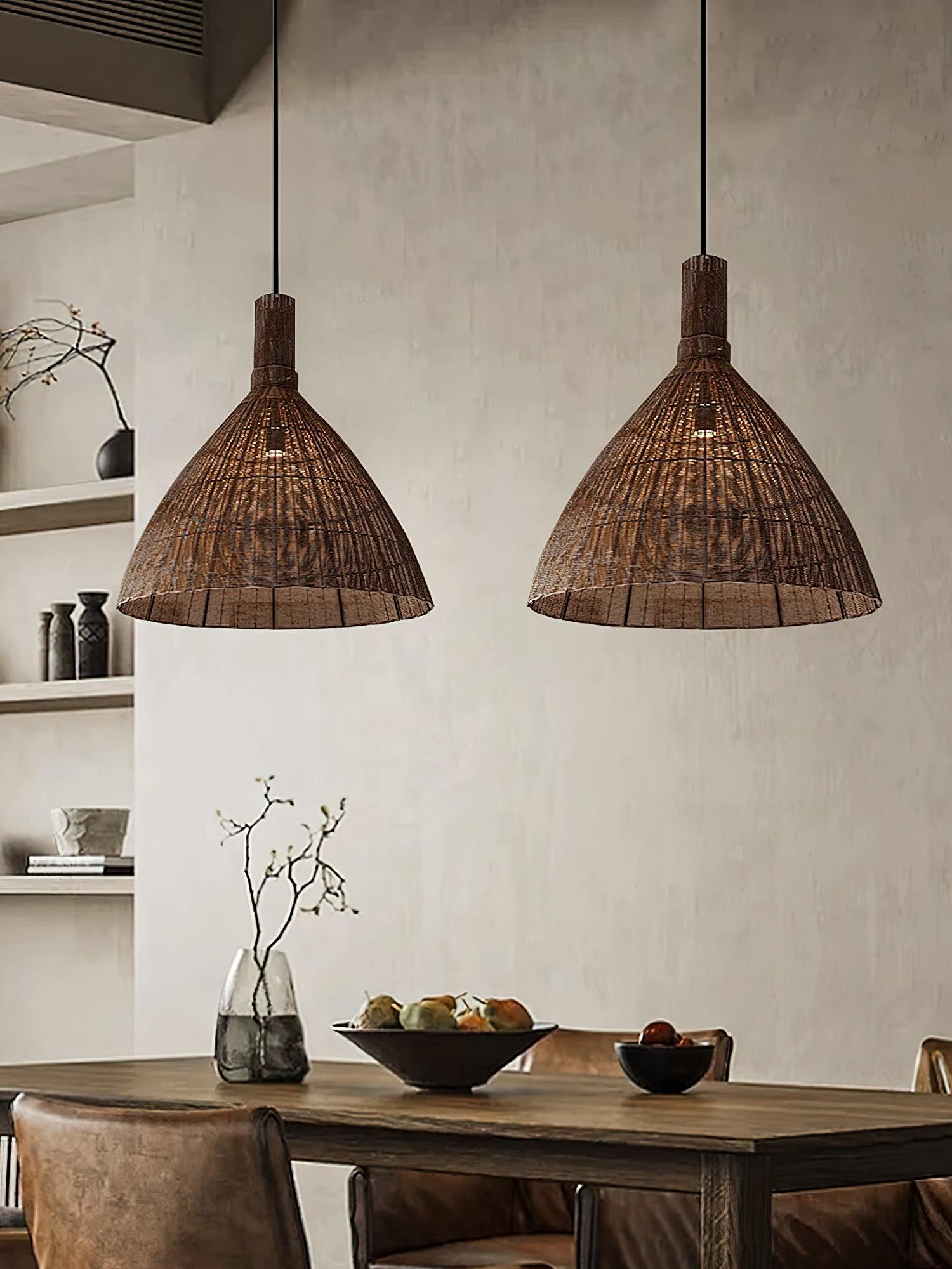 Nytheos Art Natural Rattan Pendant Light - Letslighting