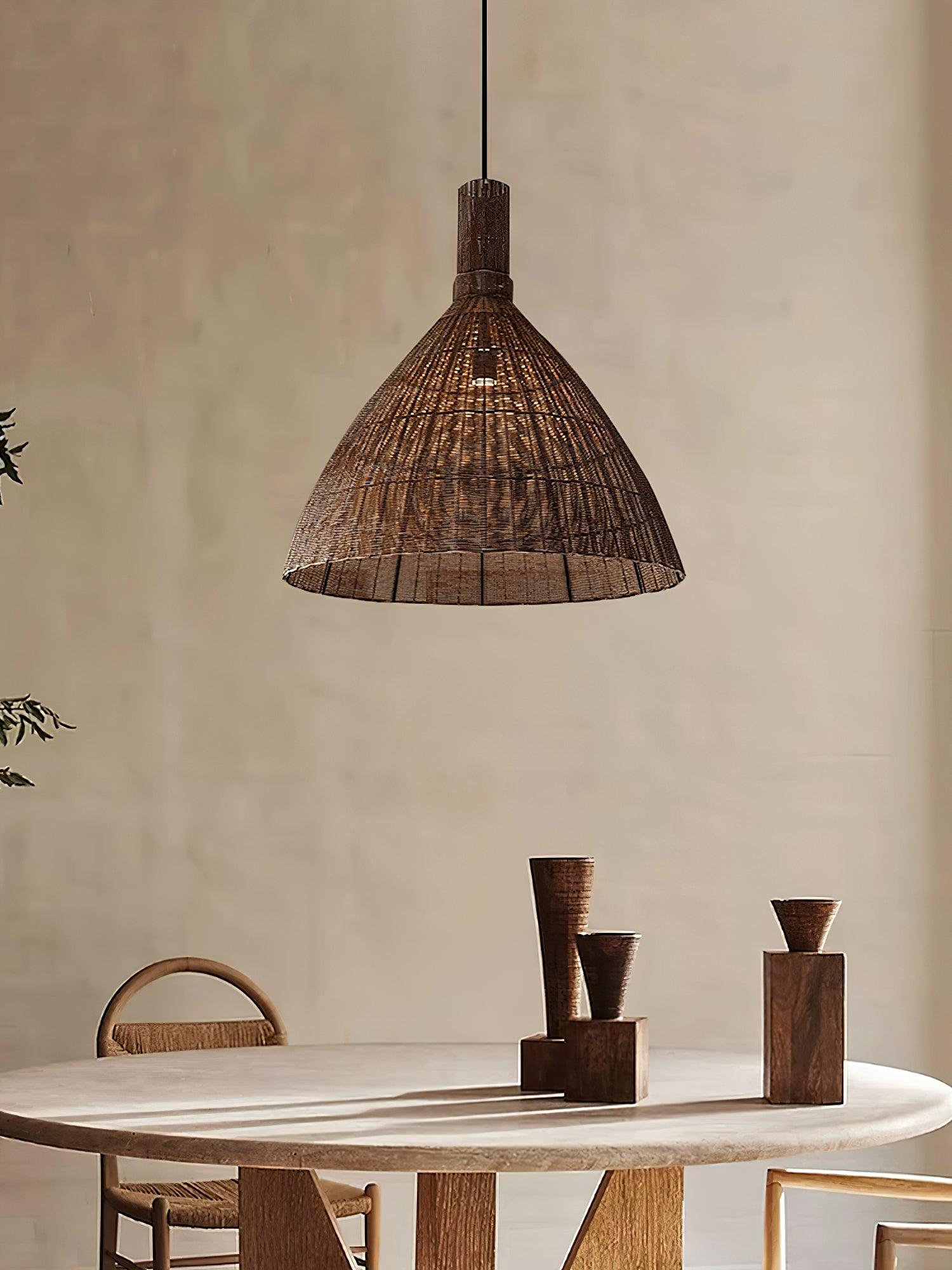 Nytheos Art Natural Rattan Pendant Light - Letslighting