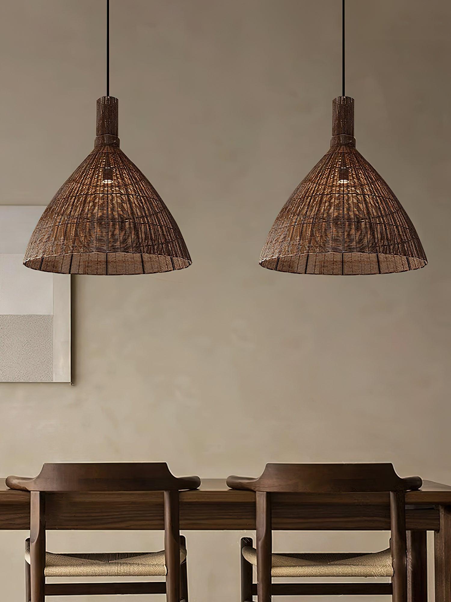 Nytheos Art Natural Rattan Pendant Light - Letslighting