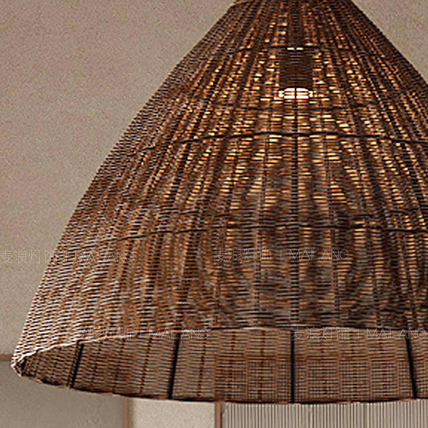 Nytheos Art Natural Rattan Pendant Light - Letslighting