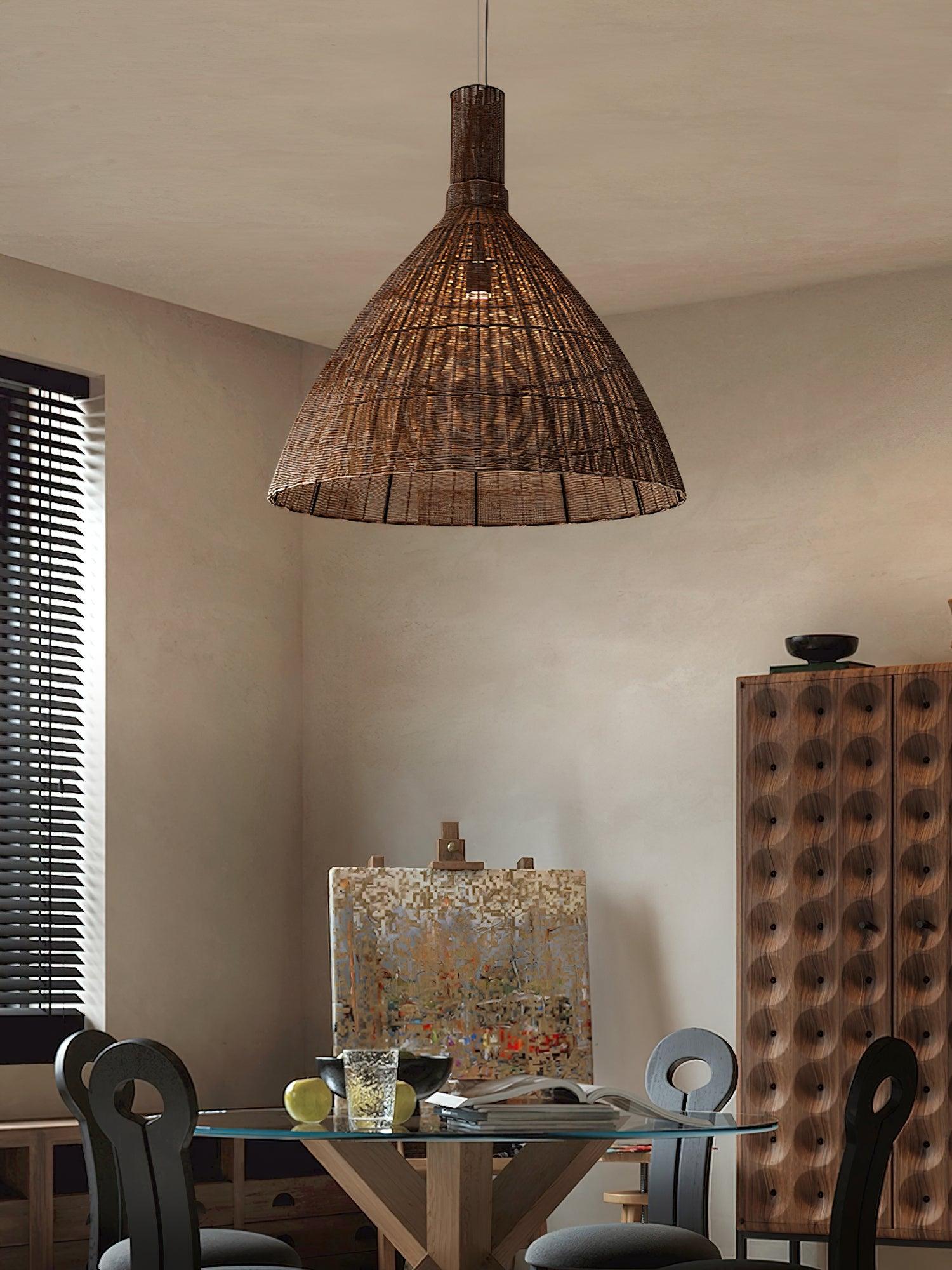 Nytheos Art Natural Rattan Pendant Light - Letslighting