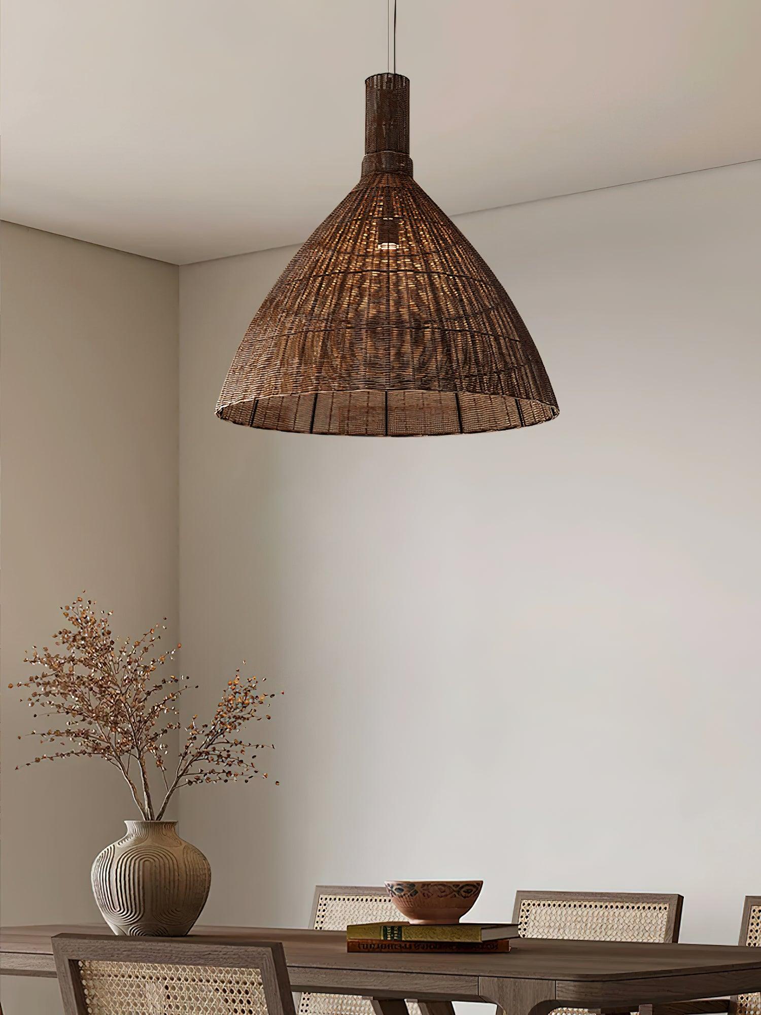 Nytheos Art Natural Rattan Pendant Light - Letslighting