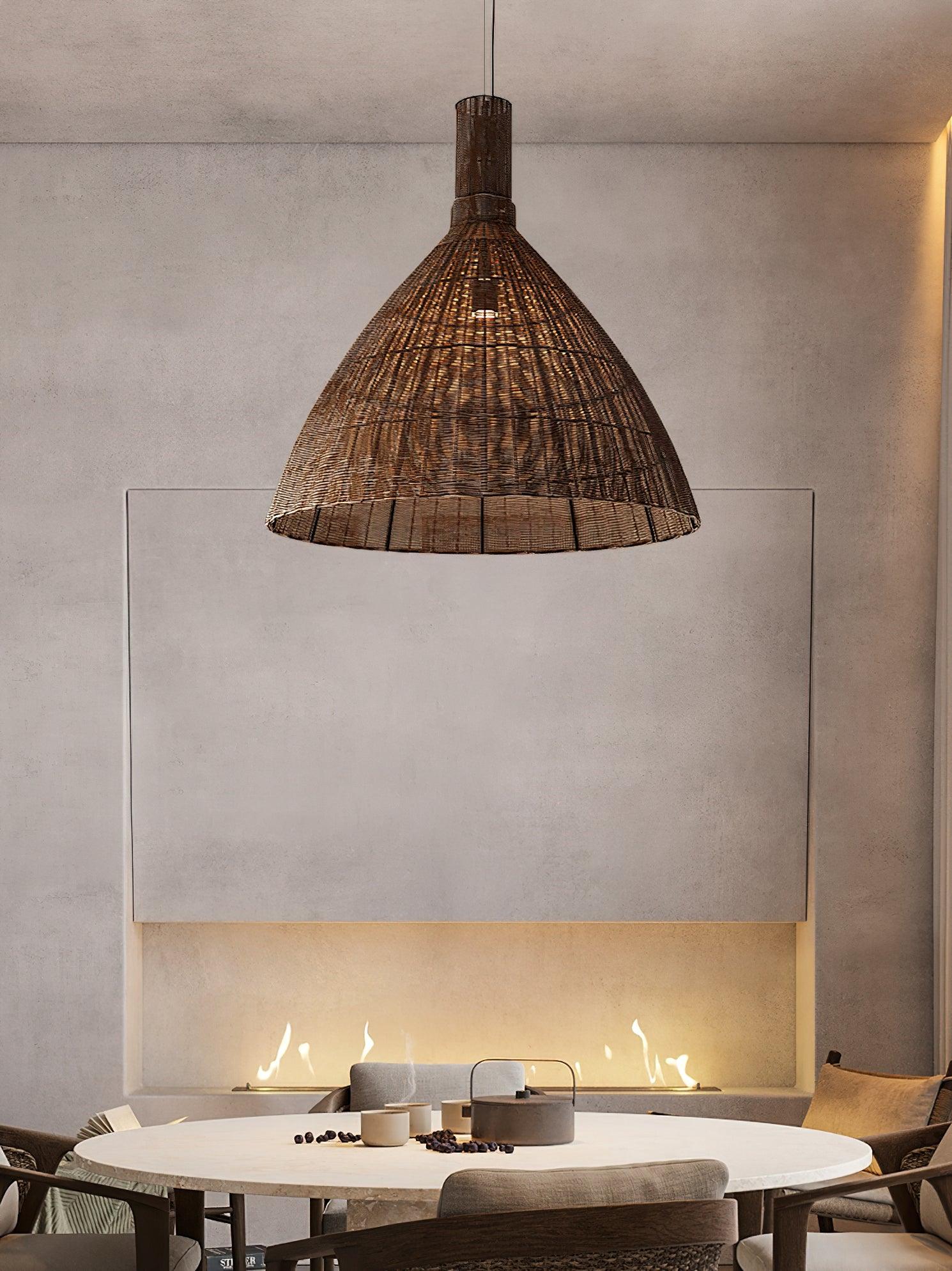 Nytheos Art Natural Rattan Pendant Light - Letslighting