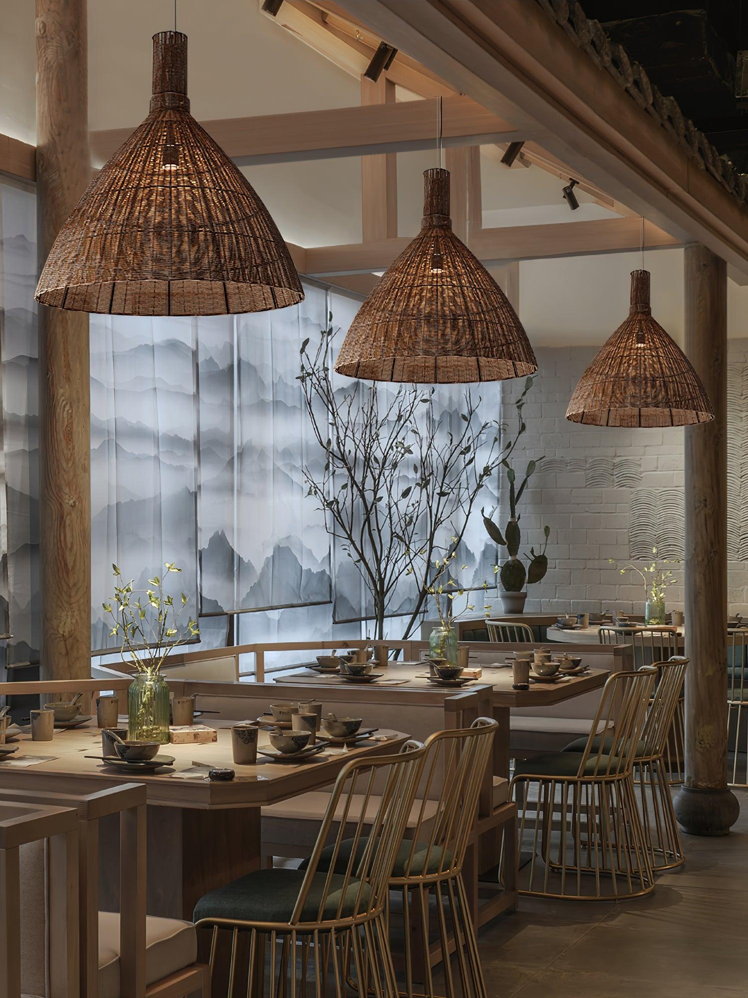 Nytheos Art Natural Rattan Pendant Light - Letslighting