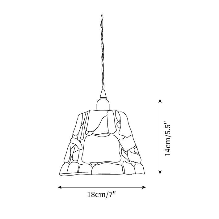 Mavine Tiffany-Style Stained Glass Pendant Light - Letslighting
