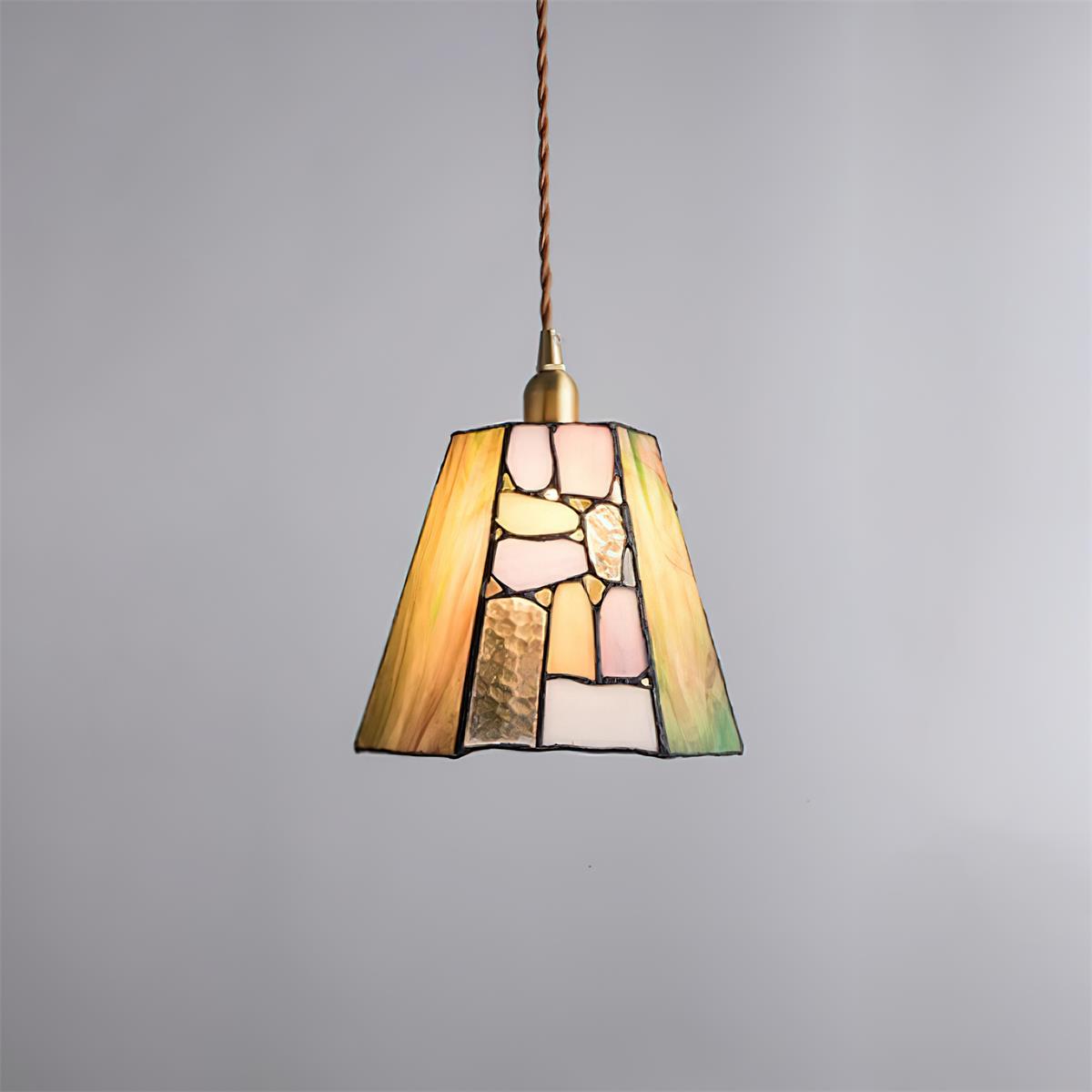 Mavine Tiffany-Style Stained Glass Pendant Light - Letslighting