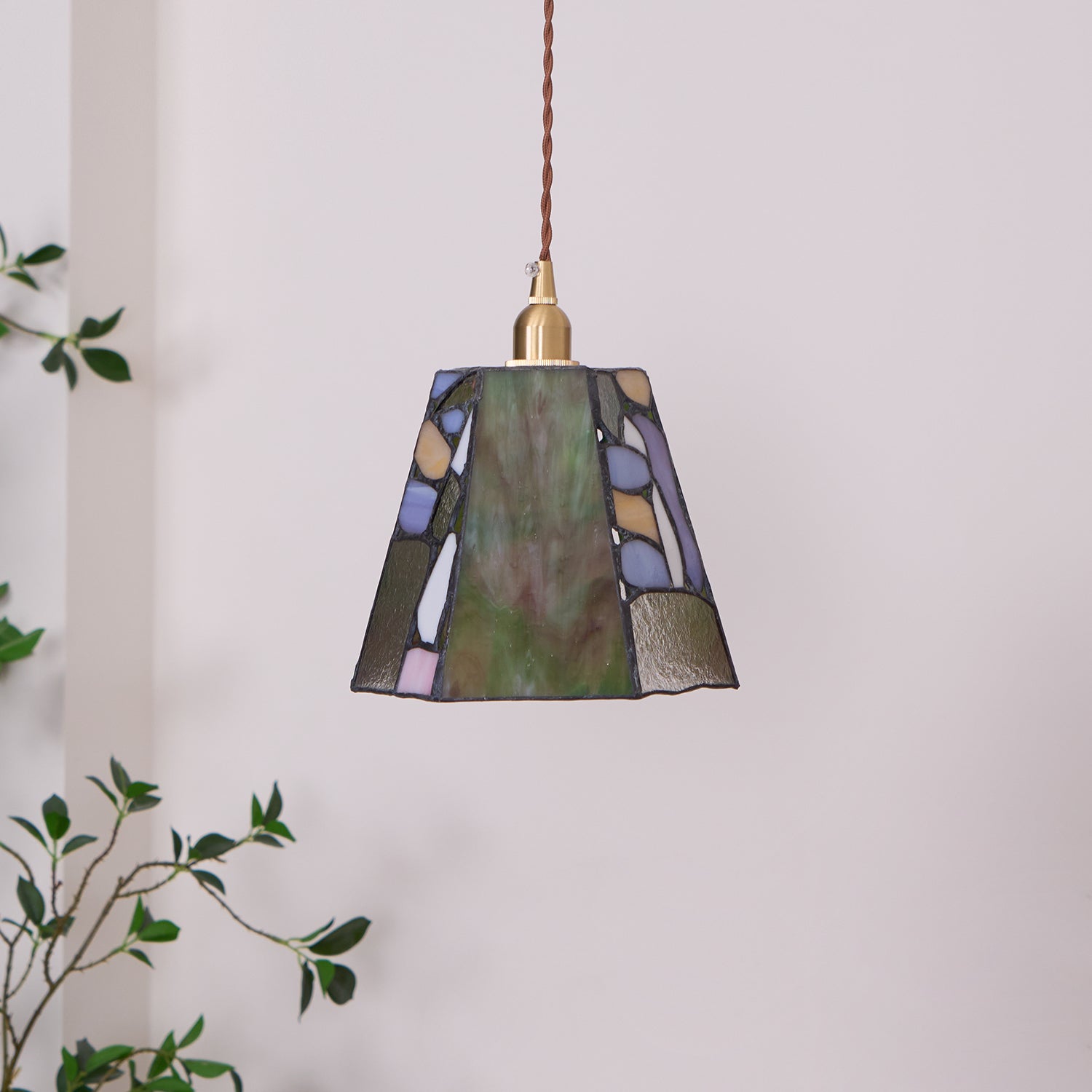 Mavine Tiffany-Style Stained Glass Pendant Light - Letslighting
