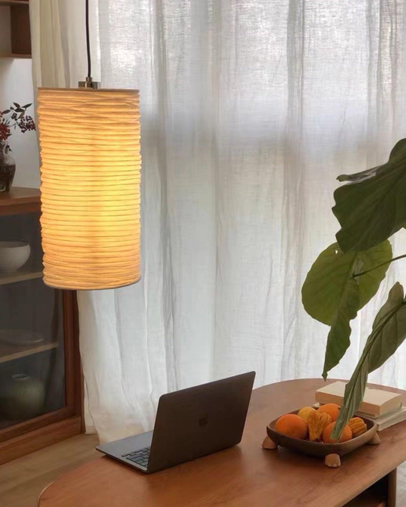 Crescent Contemporary Paper Floor Lamp - Letslighting