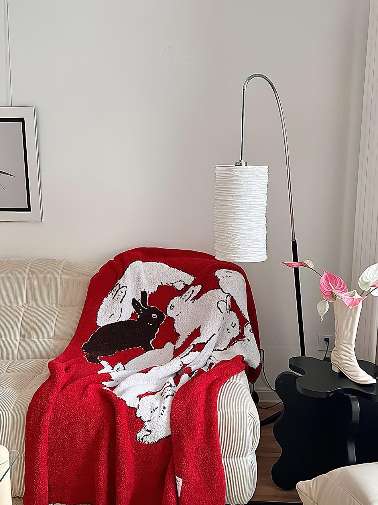 Crescent Contemporary Paper Floor Lamp - Letslighting