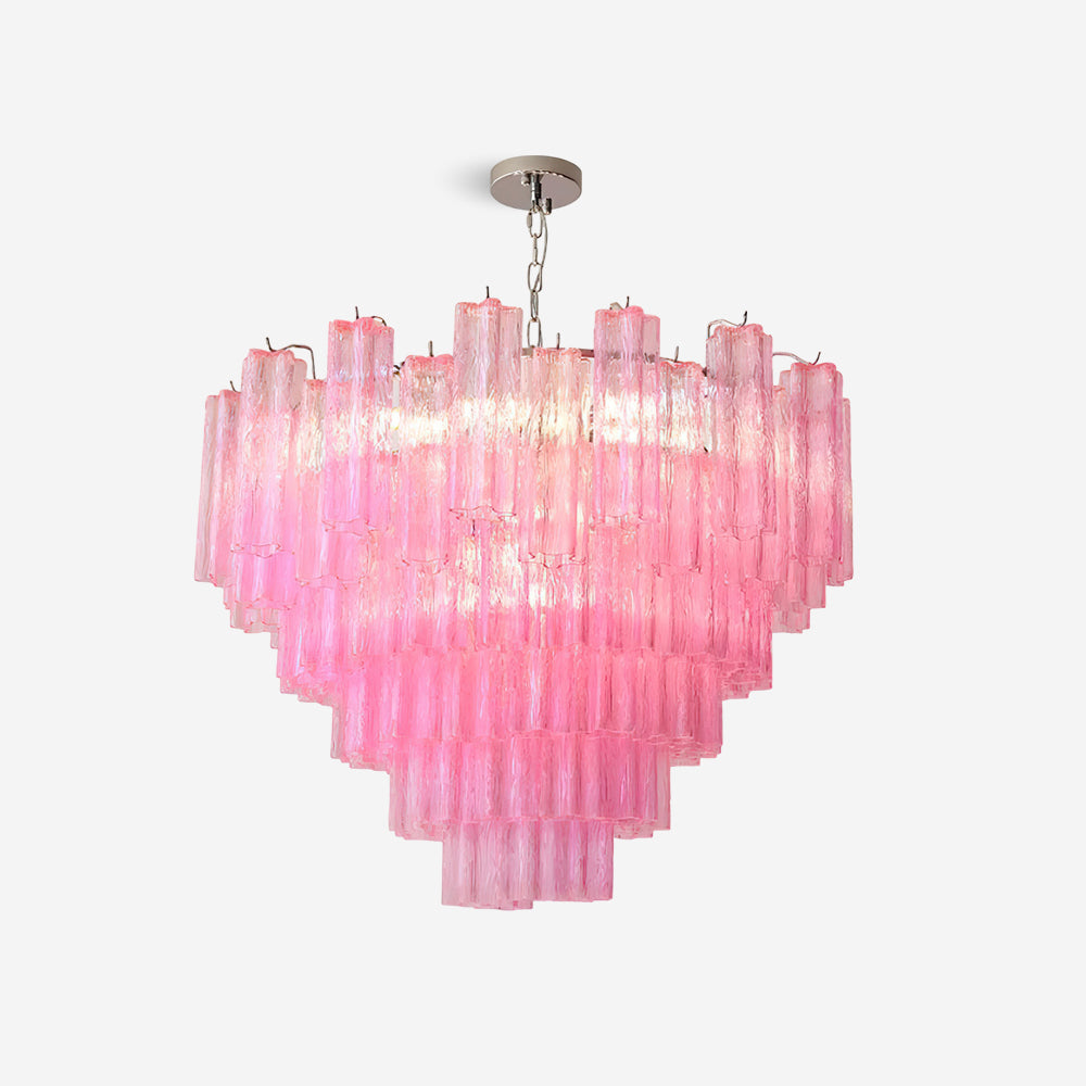 Kamenicky Chandelier Cascading Glass Tiers - Letslighting