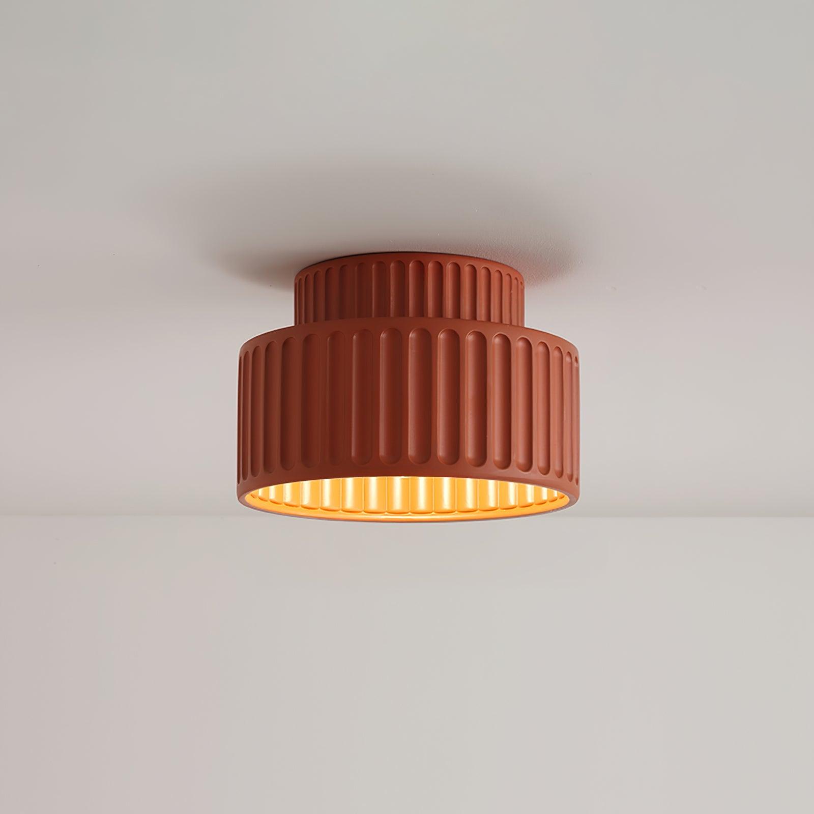 Terrena Ribbed Ceiling Light - Letslighting