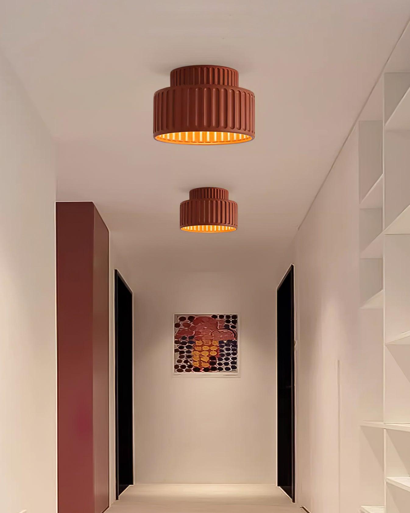 Terrena Ribbed Ceiling Light - Letslighting