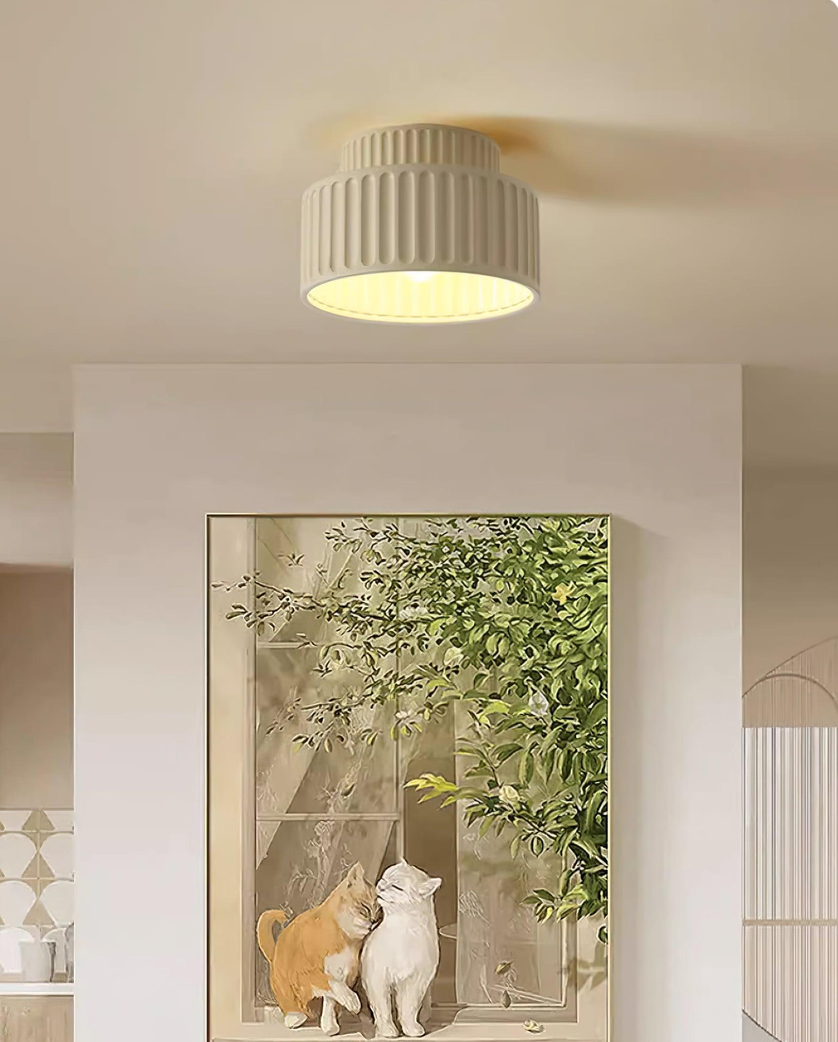 Terrena Ribbed Ceiling Light - Letslighting