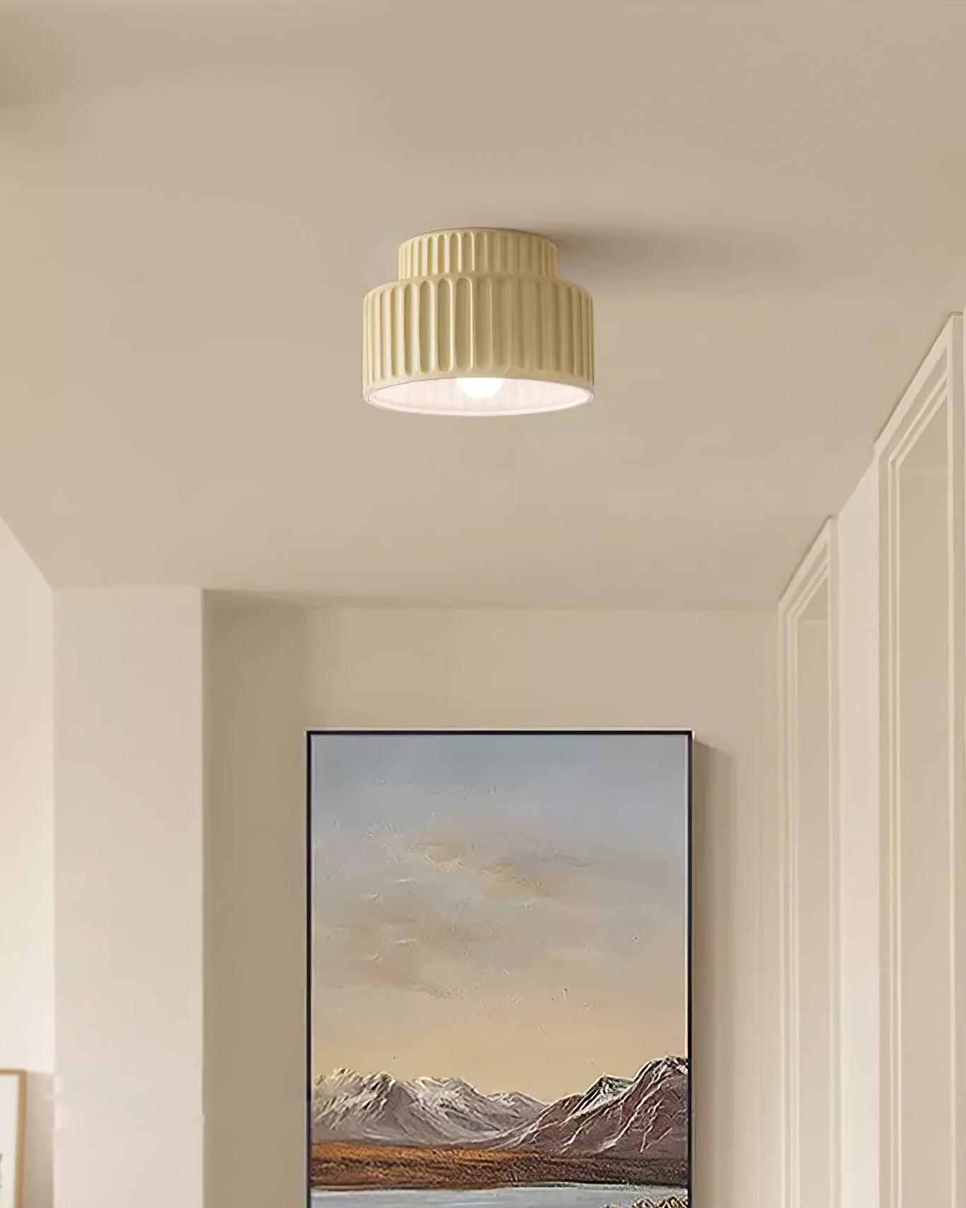 Terrena Ribbed Ceiling Light - Letslighting