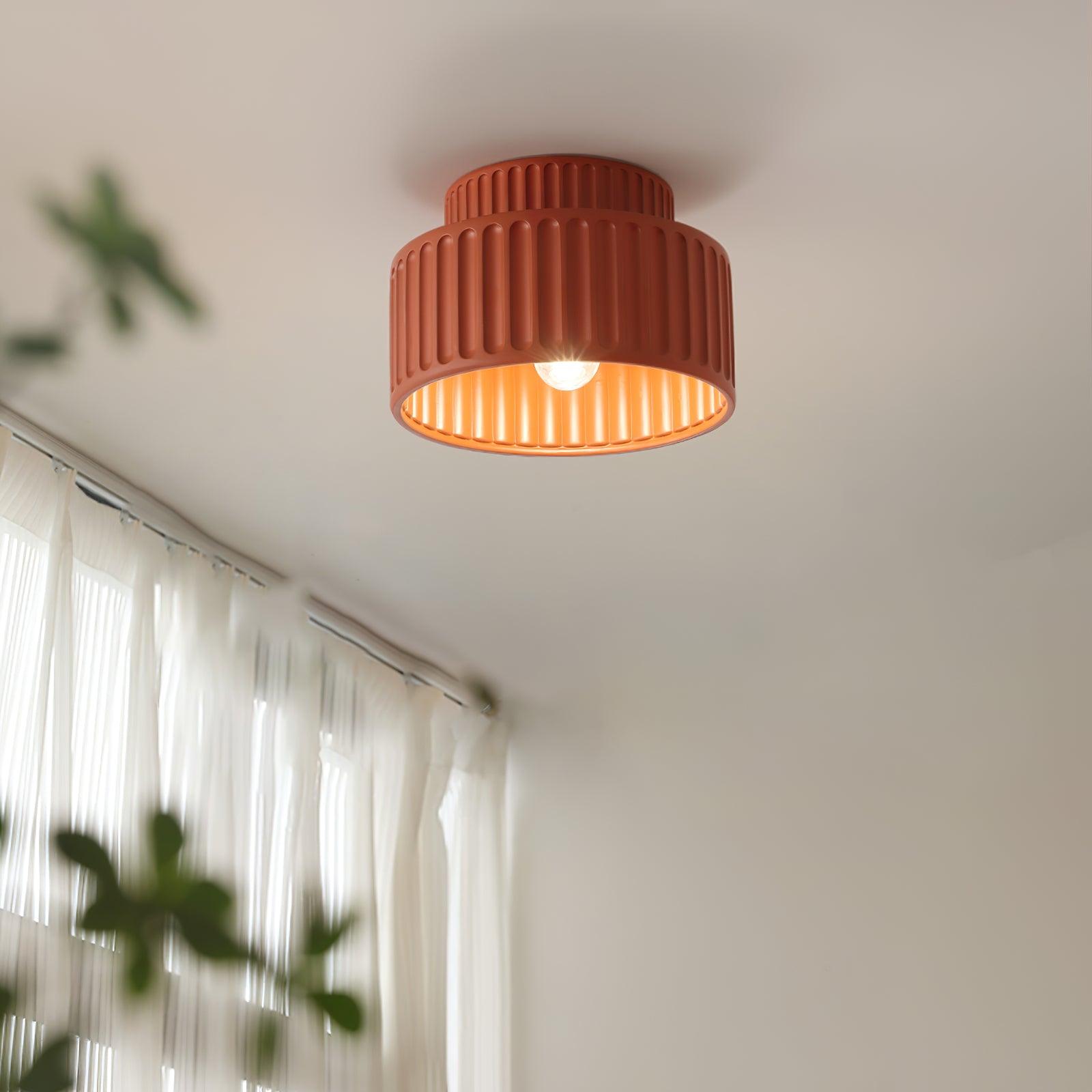 Terrena Ribbed Ceiling Light - Letslighting