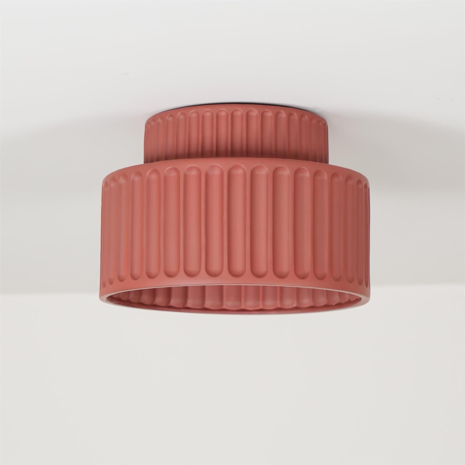 Terrena Ribbed Ceiling Light - Letslighting