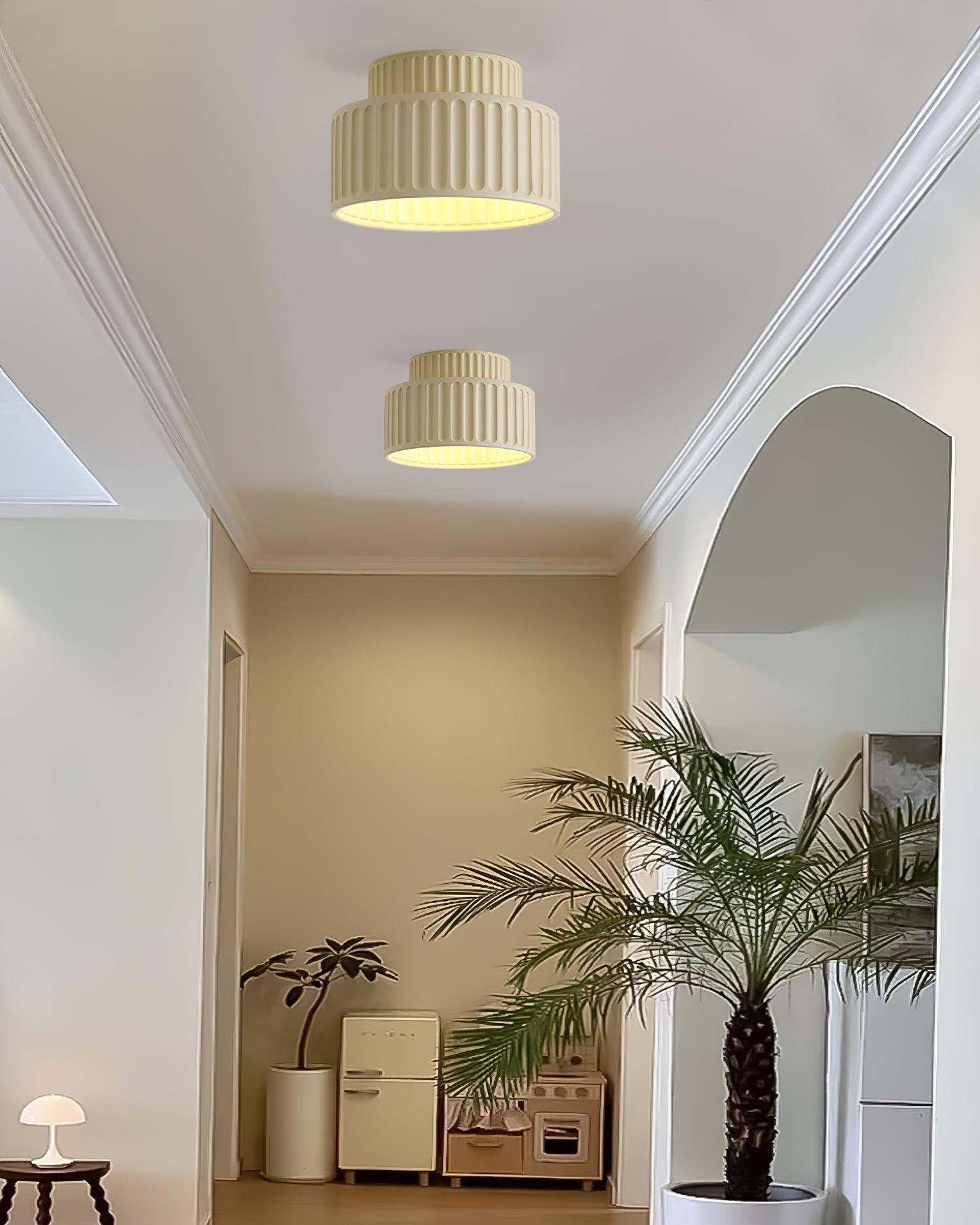 Terrena Ribbed Ceiling Light - Letslighting