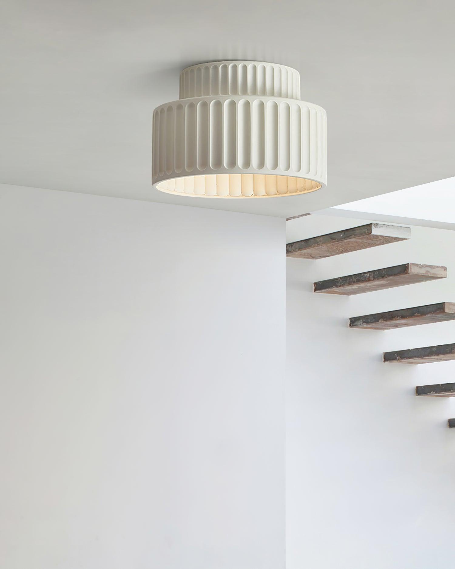 Terrena Ribbed Ceiling Light - Letslighting