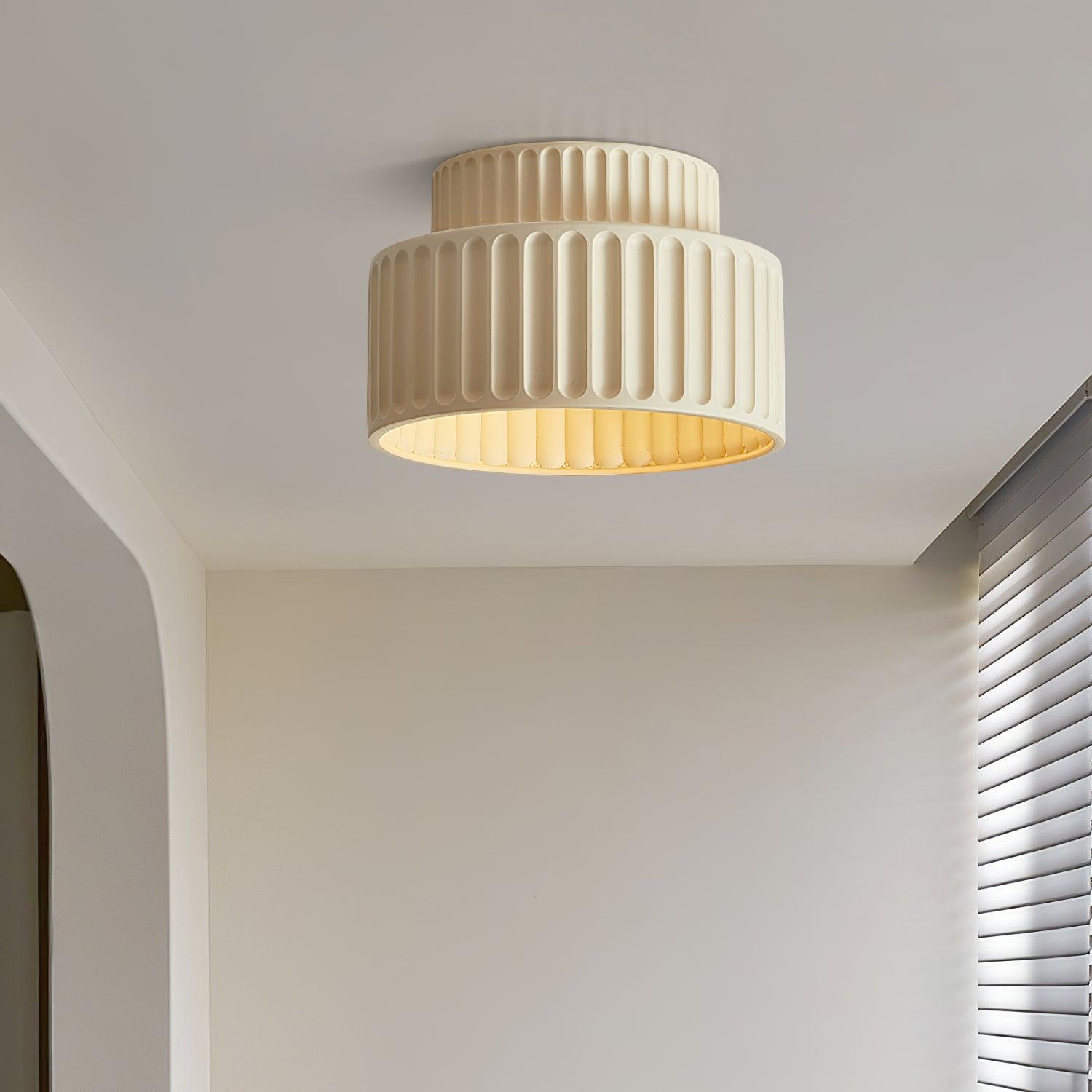 Terrena Ribbed Ceiling Light - Letslighting