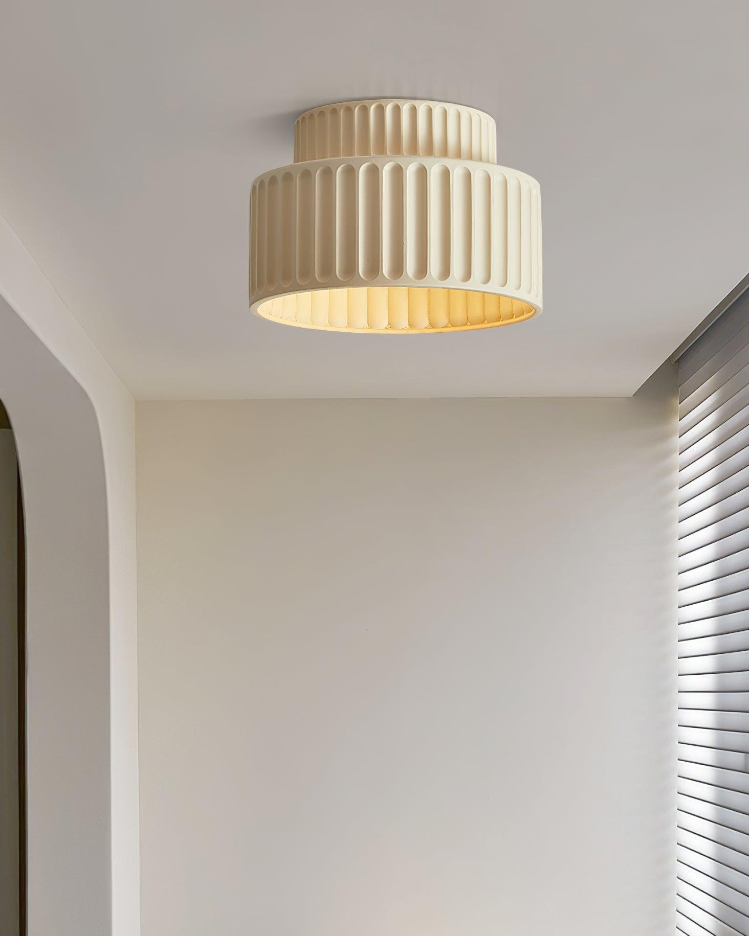 Terrena Ribbed Ceiling Light - Letslighting