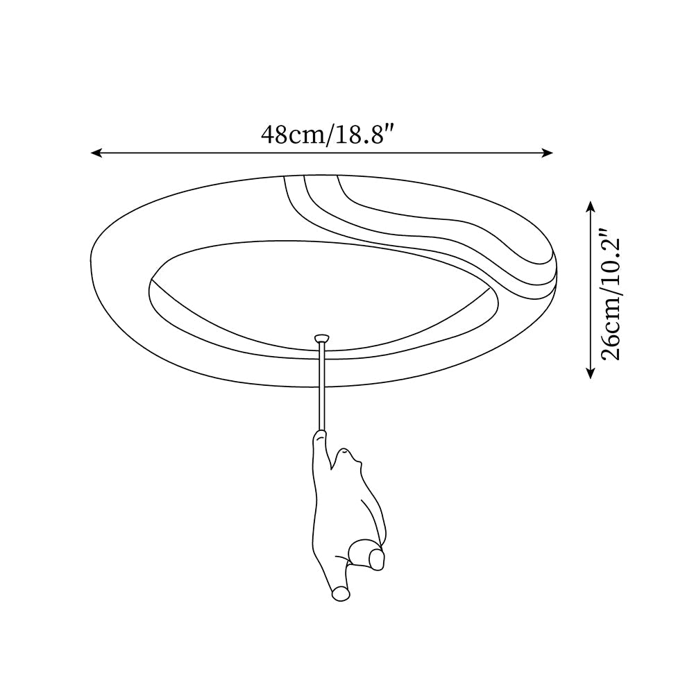 Aria Little Bear Ceiling Light - Letslighting
