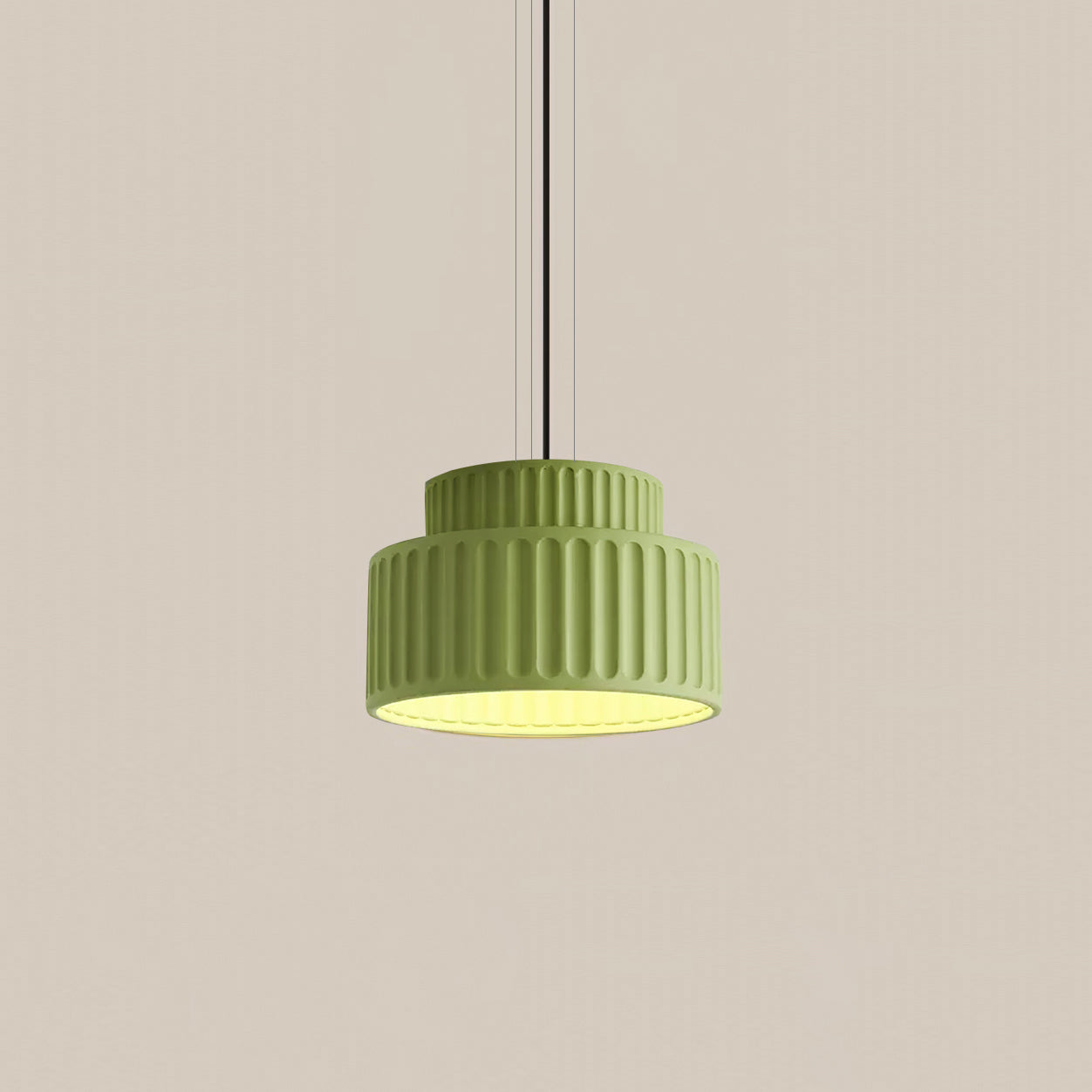Terrena Ribbed Pendant Light - Letslighting