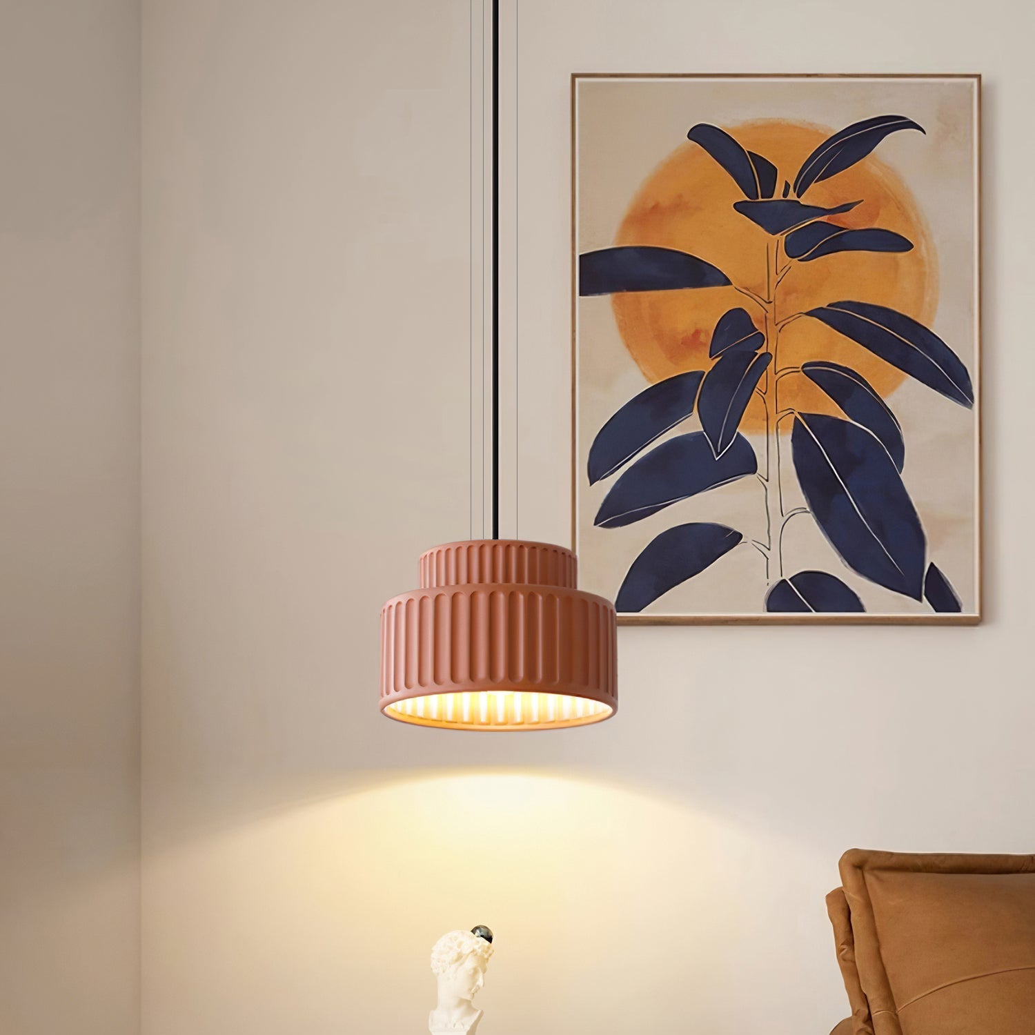 Terrena Ribbed Pendant Light - Letslighting