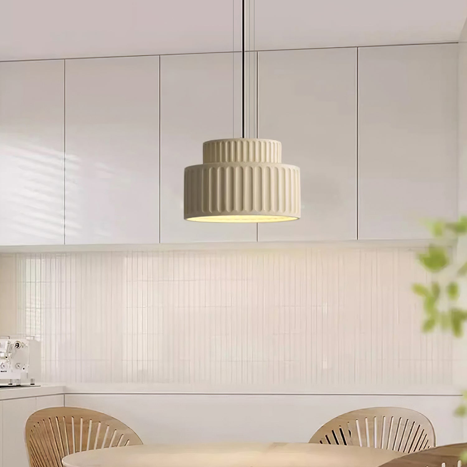 Terrena Ribbed Pendant Light - Letslighting