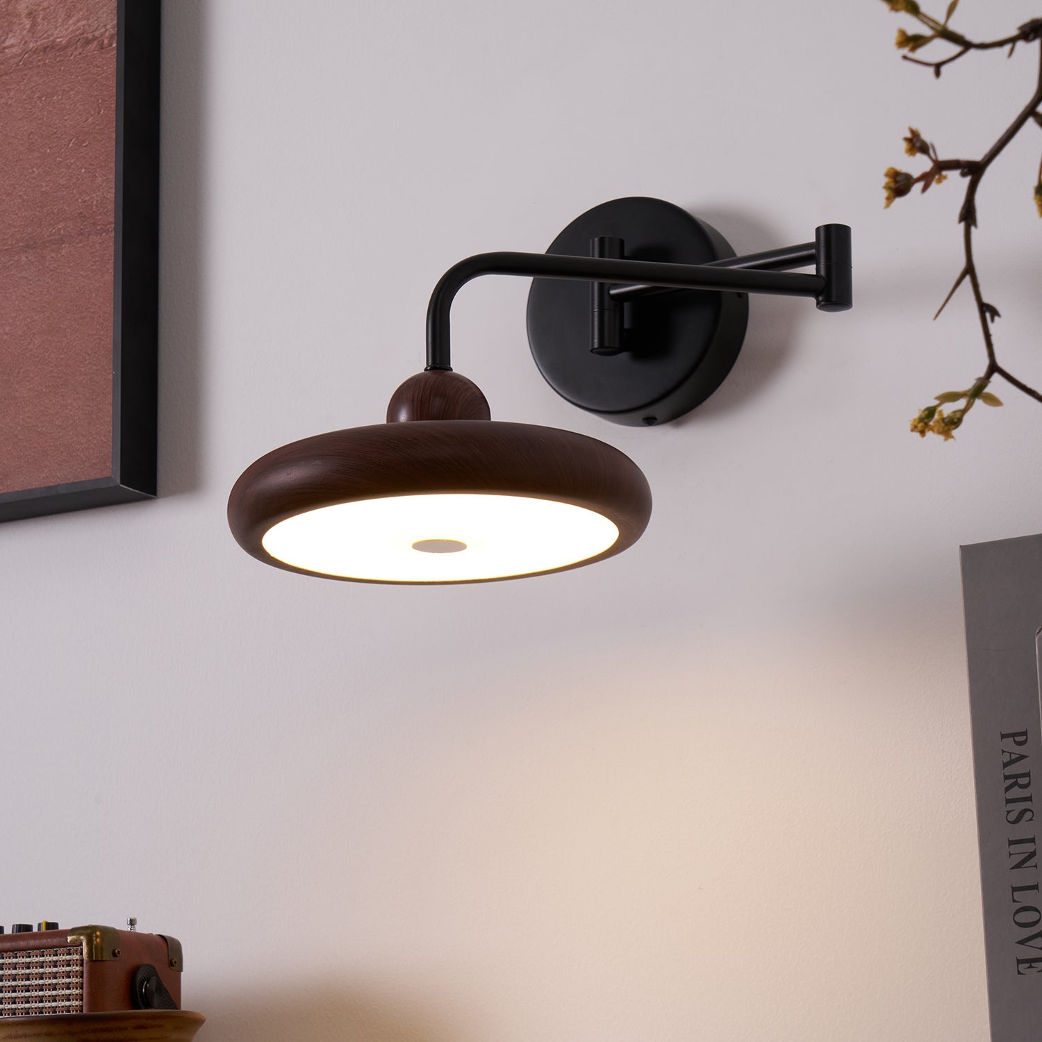 Karlin Modern Acrylic & Metal Wall Light