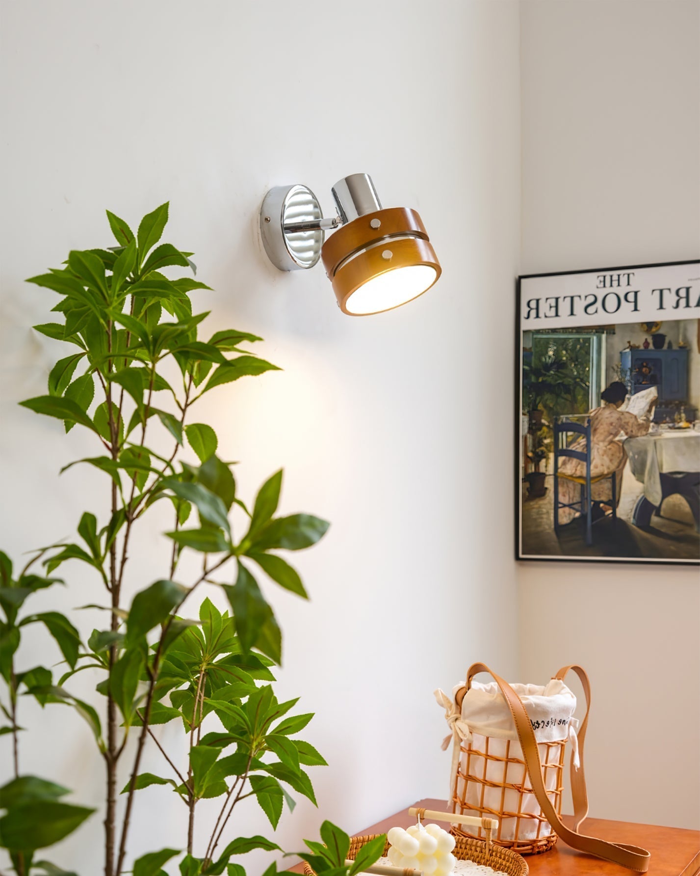 Zanorir Premium Nordic Art Walnut Wall Lamp - Letslighting