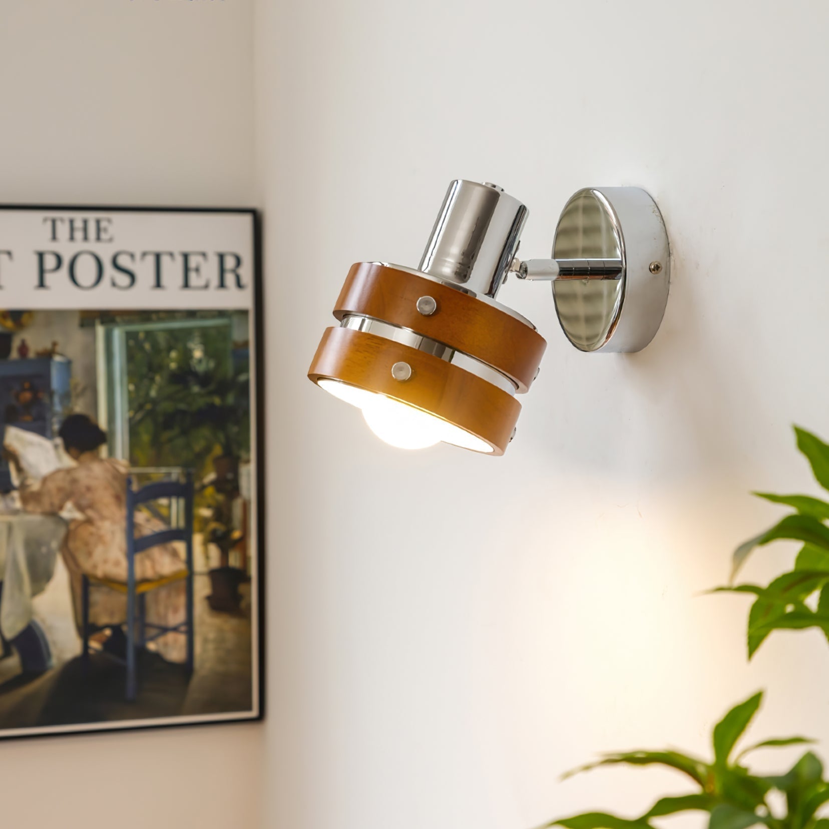 Zanorir Premium Nordic Art Walnut Wall Lamp - Letslighting