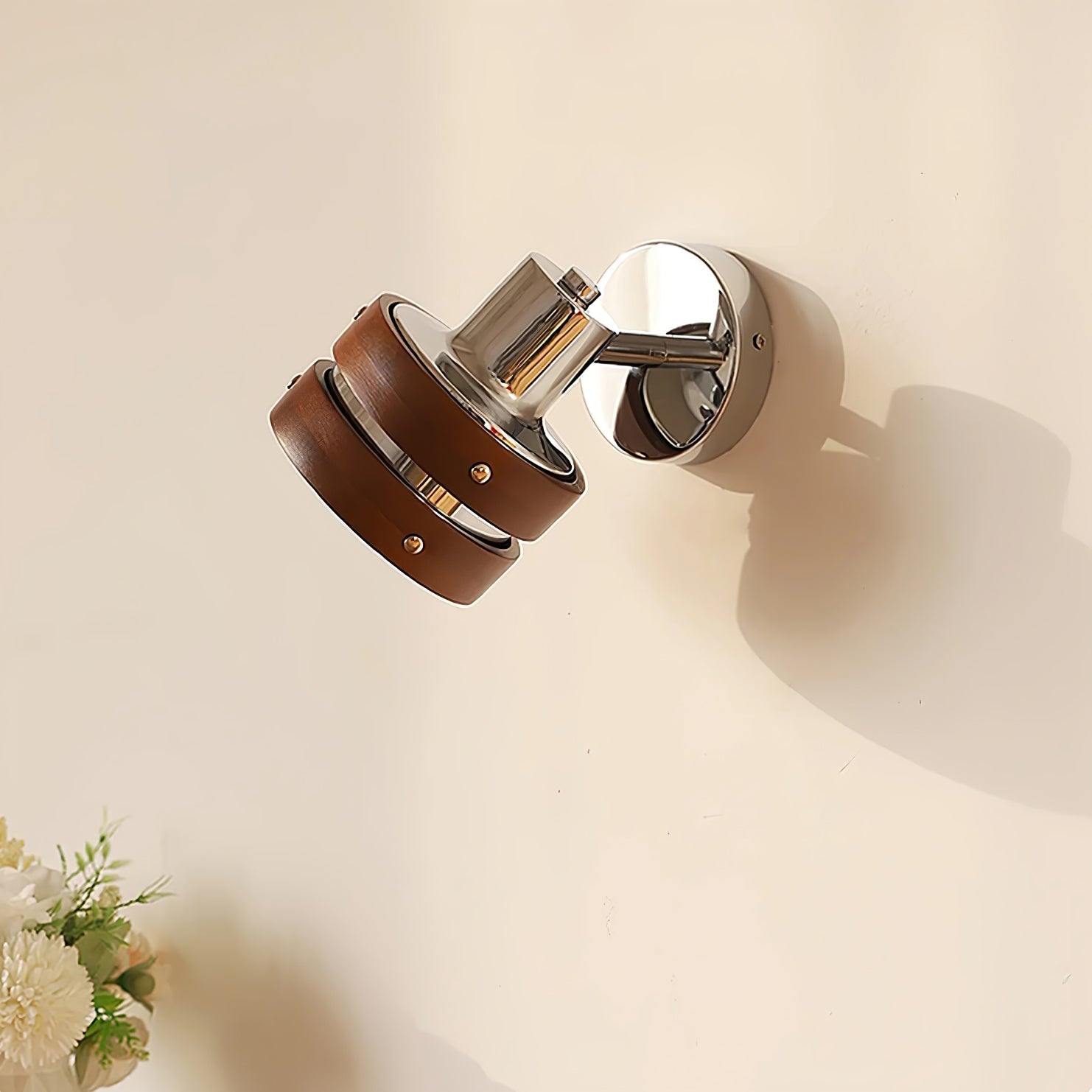 Zanorir Premium Nordic Art Walnut Wall Lamp - Letslighting