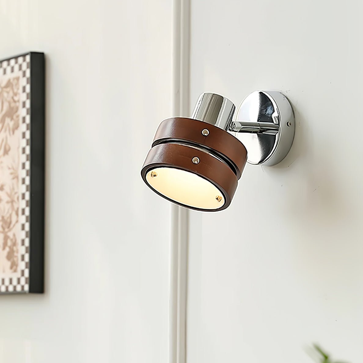 Zanorir Premium Nordic Art Walnut Wall Lamp - Letslighting