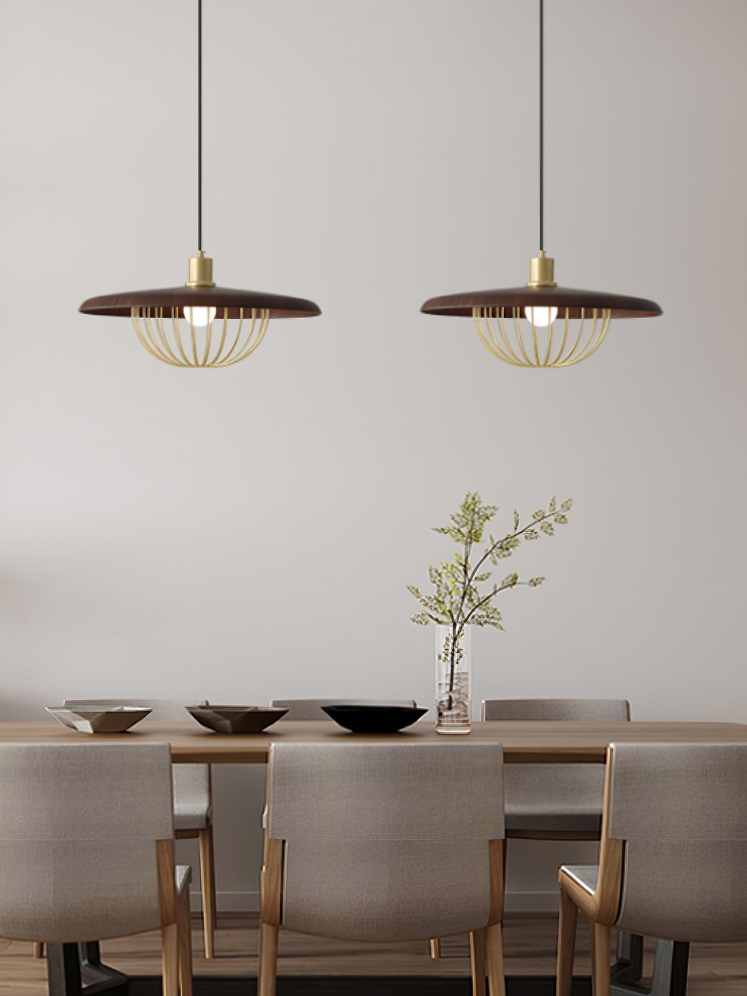 Elanora Wood Retro Vintage Pendant Lamp - Letslighting