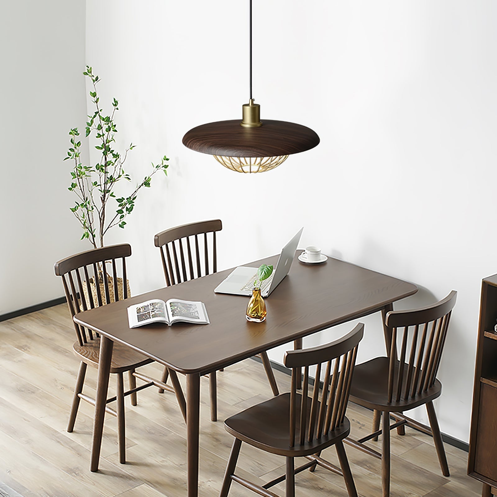 Elanora Wood Retro Vintage Pendant Lamp - Letslighting