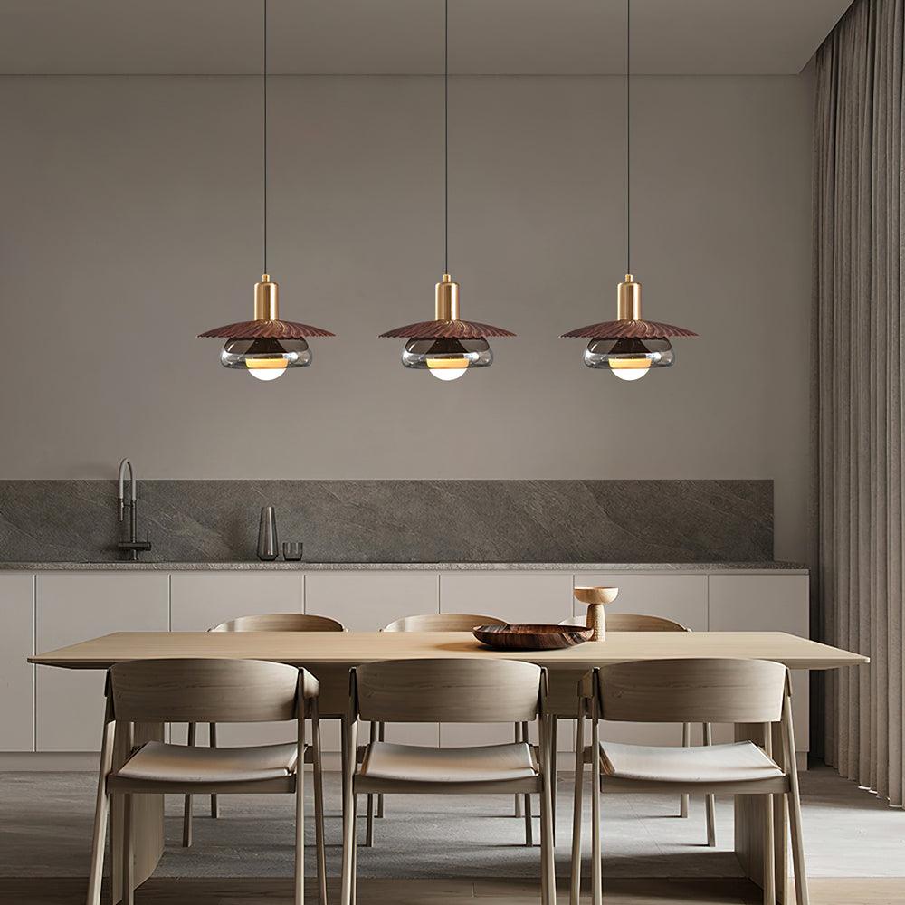 Elysor Brass and Glass Pendant Lamp - Letslighting