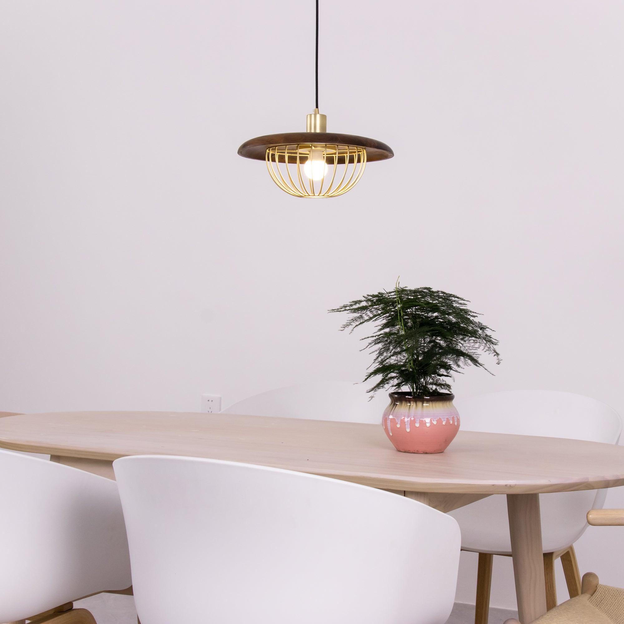 Elanora Wood Retro Vintage Pendant Lamp - Letslighting