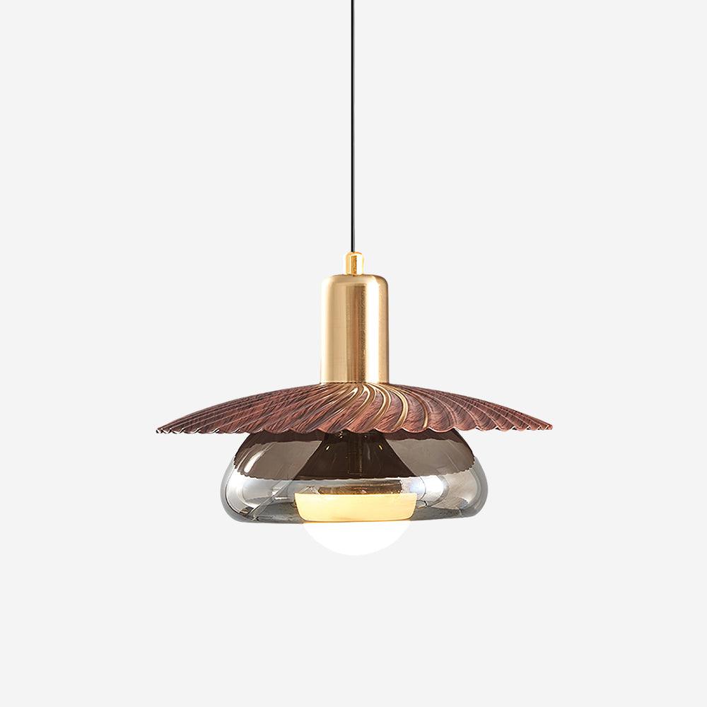 Elysor Brass and Glass Pendant Lamp - Letslighting
