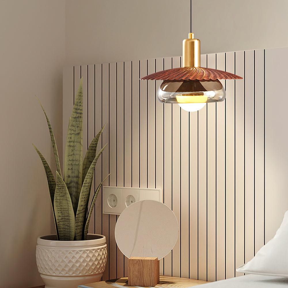 Elysor Brass and Glass Pendant Lamp - Letslighting