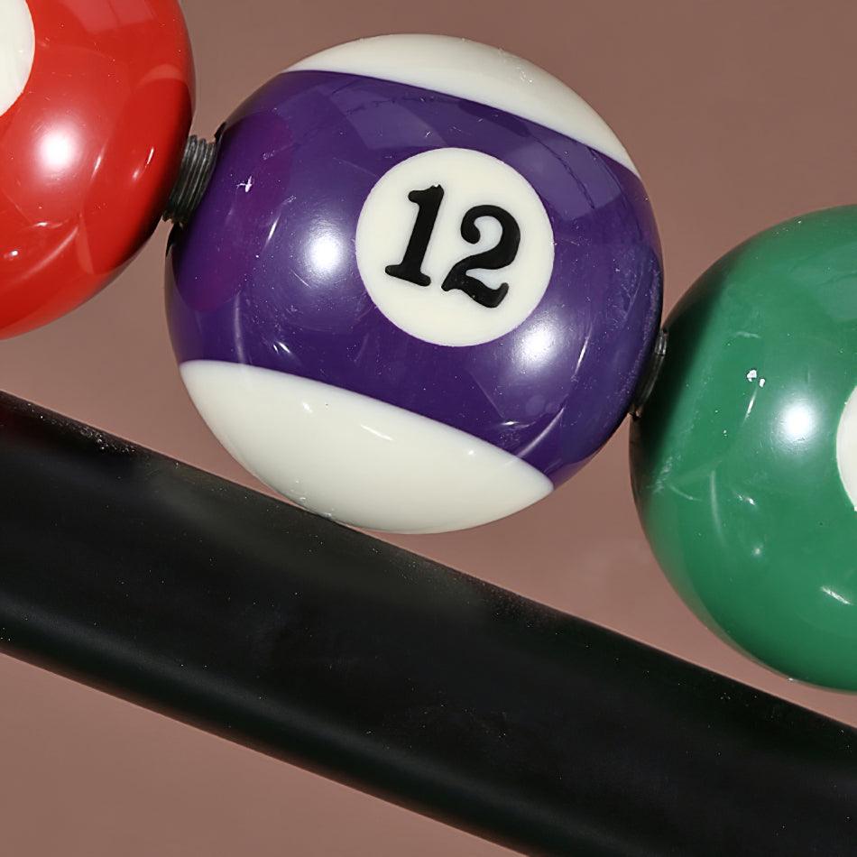 Lustra Chandelier Billiard Ball Black Glass Modern - Letslighting