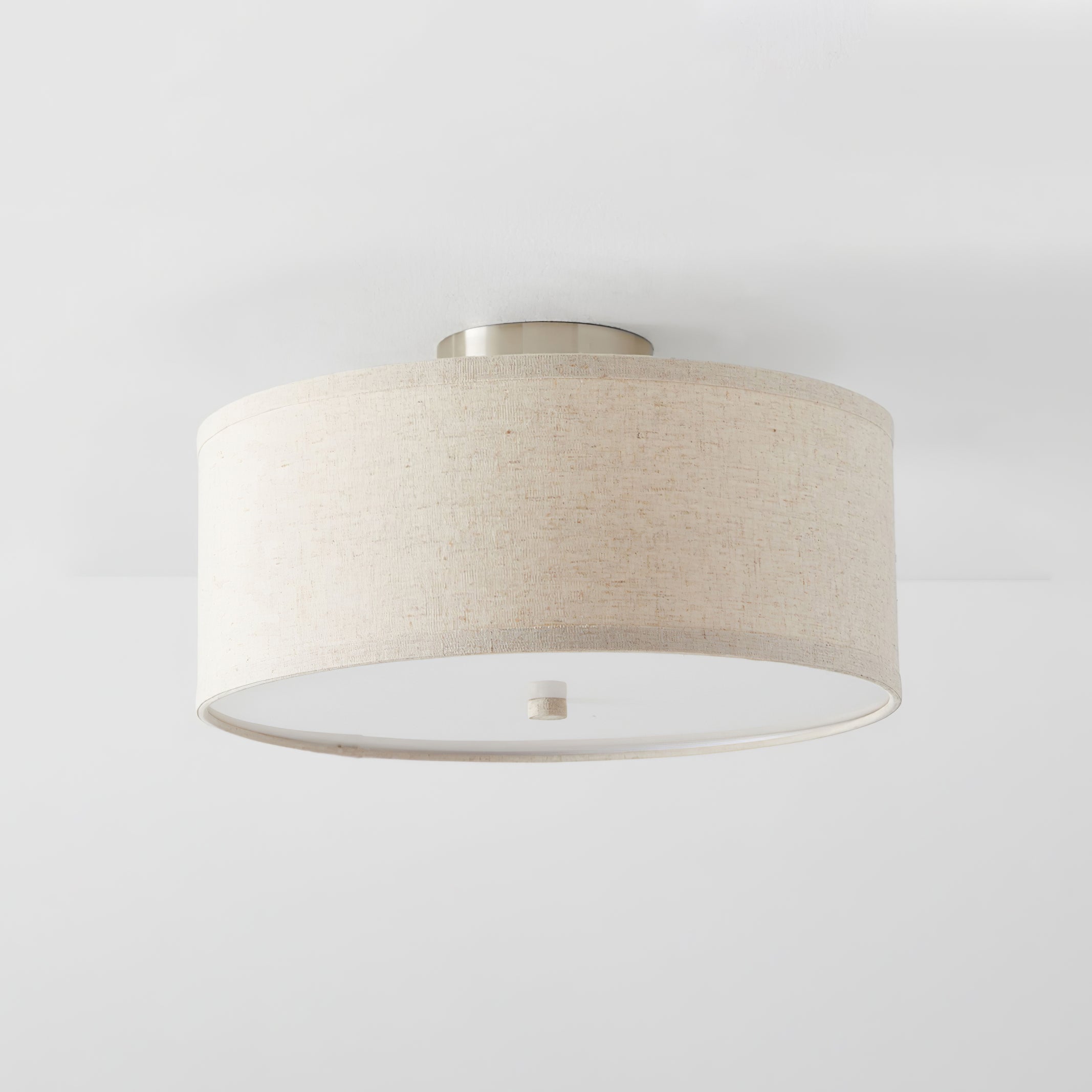 Lustra Ceiling Light Linen Shade Simple Elegant - Letslighting