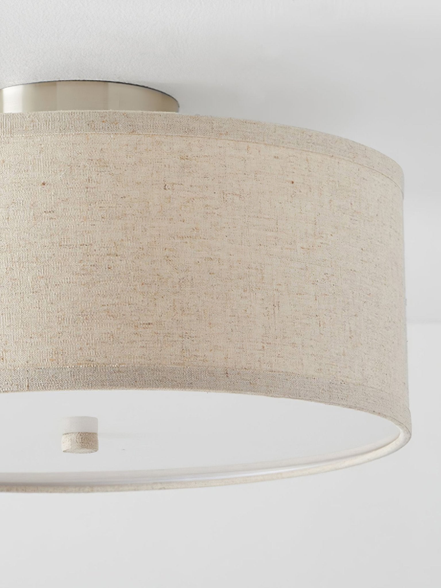 Lustra Ceiling Light Linen Shade Simple Elegant - Letslighting