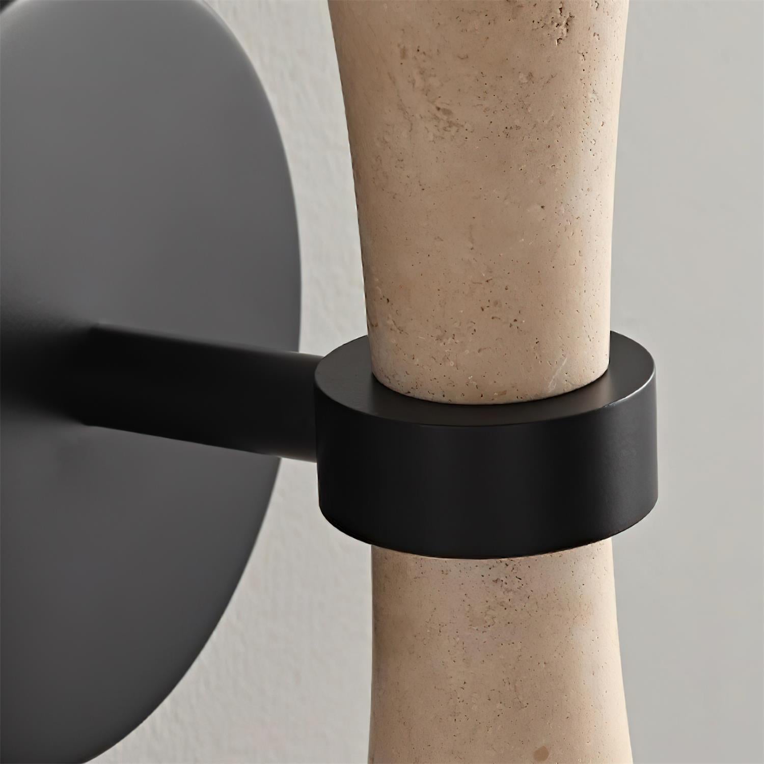 Katia Wall Lamp Travertine Hourglass - Letslighting