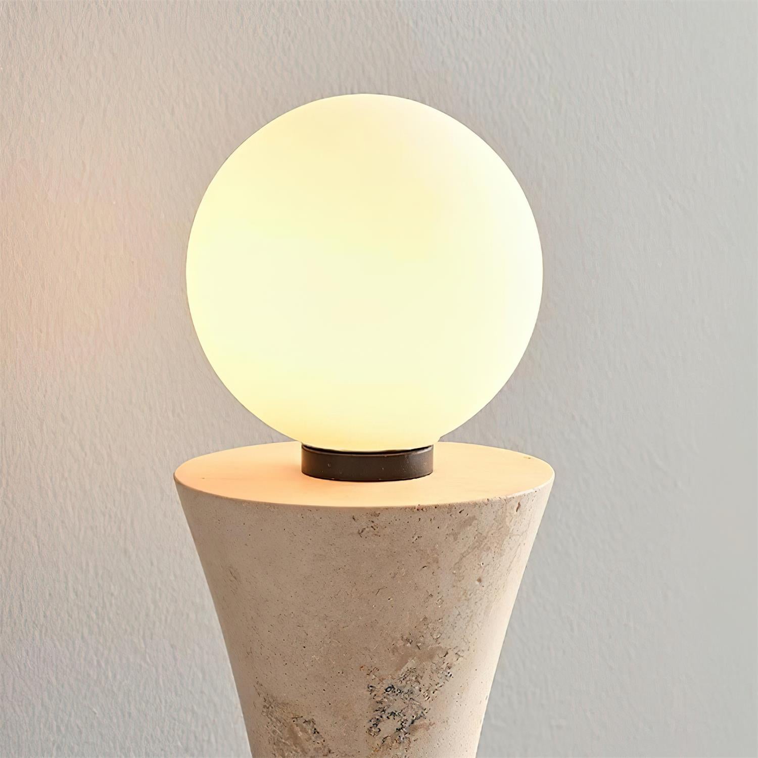 Katia Wall Lamp Travertine Hourglass - Letslighting